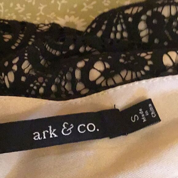 Form fitting black lace dress with long sleeves in size small by ARK & CO. - Picture 12 of 14